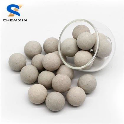 3-19mm 17-23% Bóng gốm trơ để đỡ giường và bảo vệ chất xúc tác